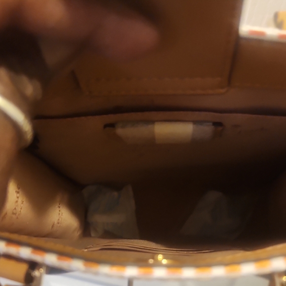 Kate Spade Pink and Tan Mini Woven Bag NWT - Picture 9 of 11